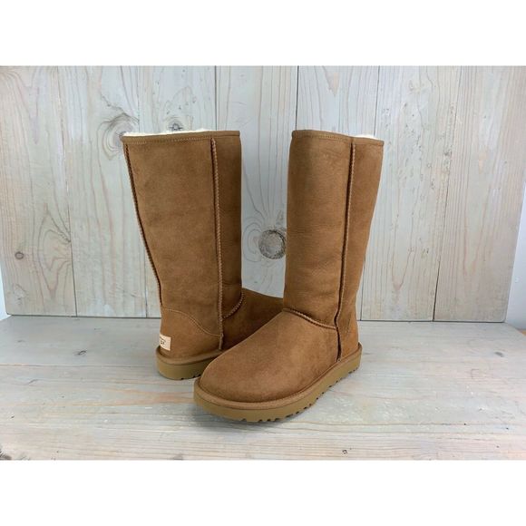 UGG CLASSIC TALL 2 CHESTNUT WOMENS BOOTS US 8 NEW - Picture 1 of 10
